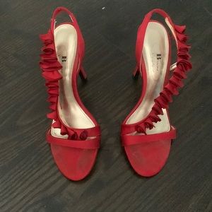 Browns Couture Red Satiny Heels